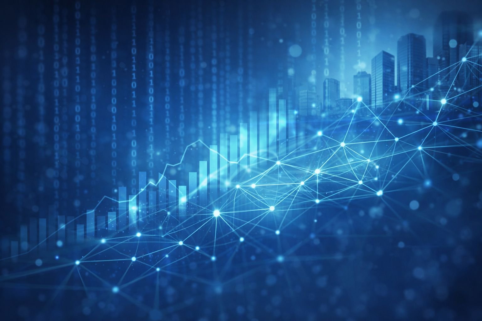 Abstract illustration representing structural market change